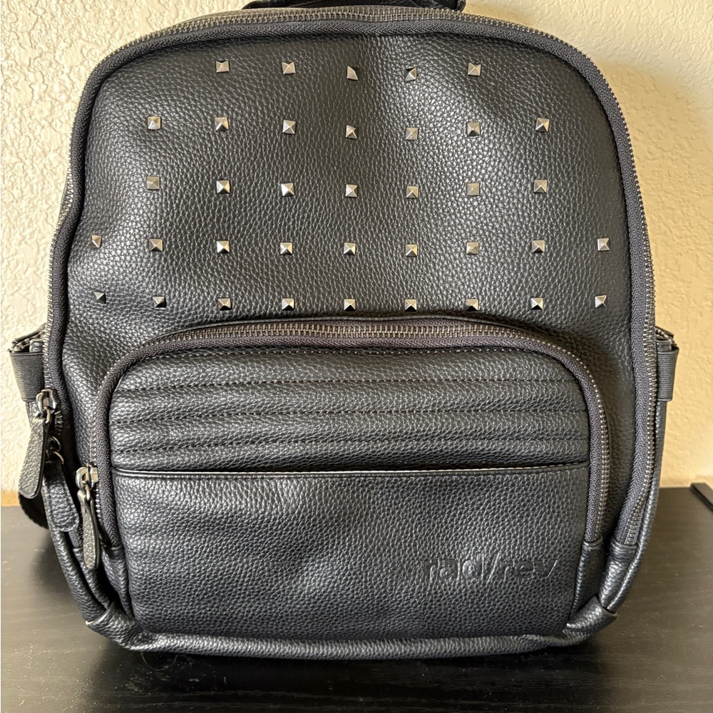 Black Studded Backpack